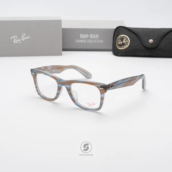 แว่นสายตา Ray-Ban Wayfarer RX5121F 8382 Photo striped light blue image 9 แว่นสายตา Ray-Ban Wayfarer RX5121F 8382 Photo striped light blue image 9