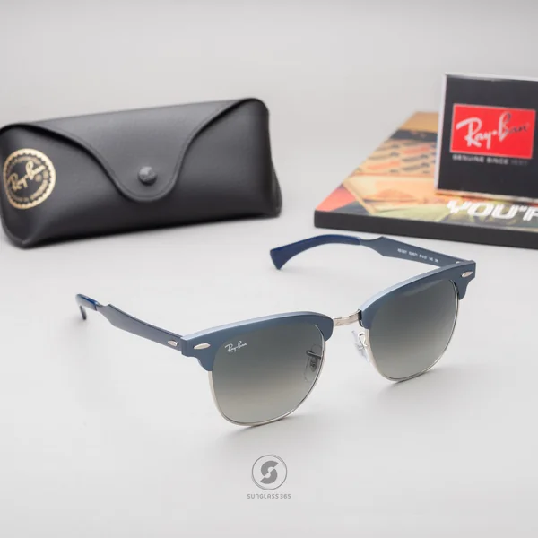 Ray-Ban RB3507 137/40 Clubmaster Aluminum Brushed Silver/Ari