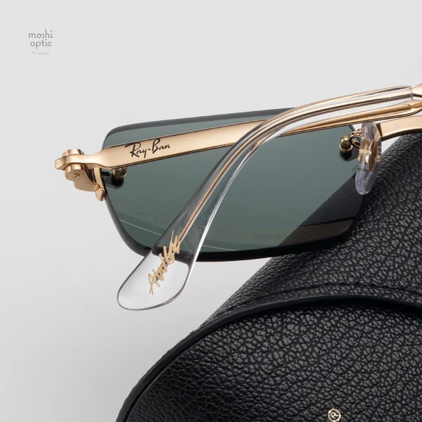 แว่นกันแดด Ray-Ban A$AP Rocky RB3928 001/71 Arista gold / Dark green image 10