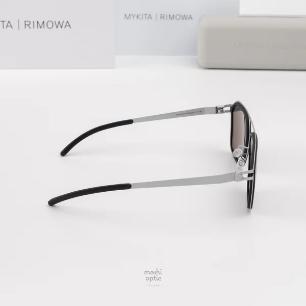 แว่นกันแดด MYKITA RIMOWA SUN MR003 AL1 WHITE SILVER BLACK COOLGREY SOLID image 5