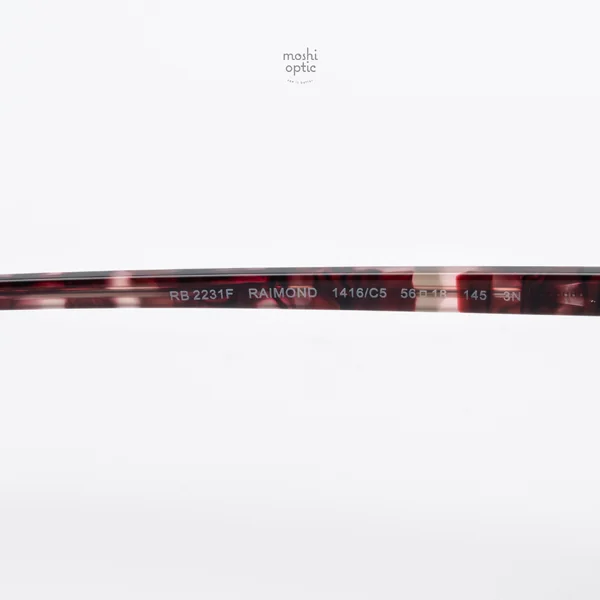 แว่นกันแดด Ray-Ban Raimond RB2231F 1416C5 Transparent Fantasy Violet & Red / Red image 8 แว่นกันแดด Ray-Ban Raimond RB2231F 1416C5 Transparent Fantasy Violet & Red / Red image 8