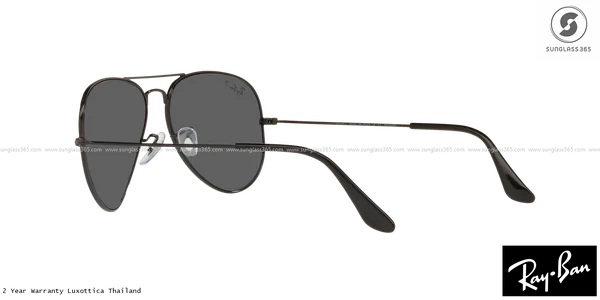 แว่นกันแดด Ray-Ban Aviator large metal RB3025 002/48 Black / Black Polarized image 5 แว่นกันแดด Ray-Ban Aviator large metal RB3025 002/48 Black / Black Polarized image 5