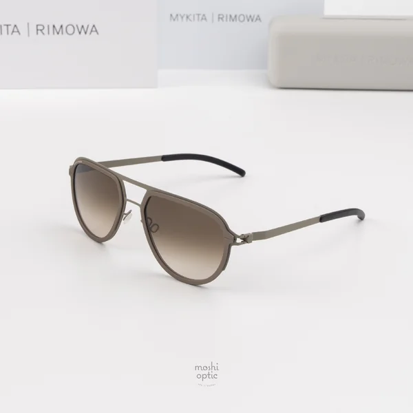 แว่นกันแดด MYKITA RIMOWA SUN MR006 AL5 CLAY GREEN CLAY GREEN RAWBROWN GRADIENT แว่นกันแดด MYKITA RIMOWA SUN MR006 AL5 CLAY GREEN CLAY GREEN RAWBROWN GRADIENT
