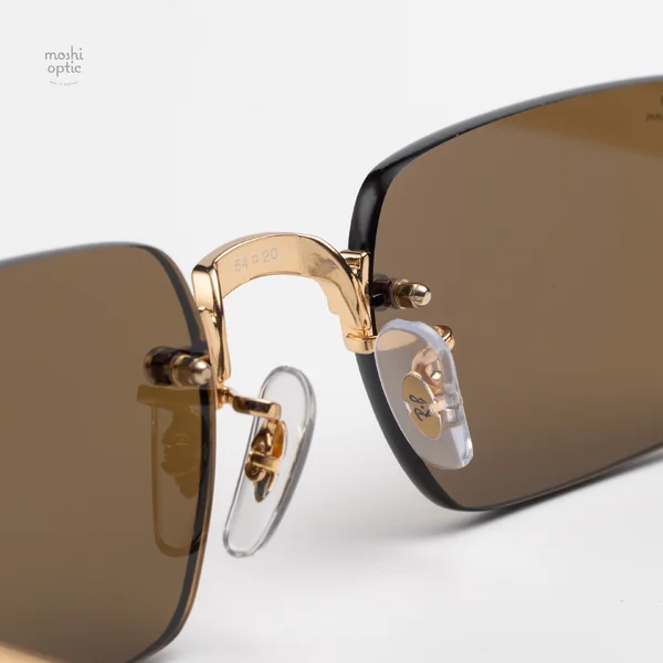 แว่นกันแดด Ray-Ban A$AP Rocky RB3928 001/73 Arista gold / Dark brown image 8