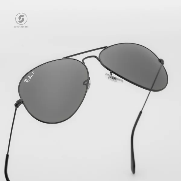แว่นกันแดด Ray-Ban Aviator large metal RB3025 002/58 Black / Green Polarized image 6 แว่นกันแดด Ray-Ban Aviator large metal RB3025 002/58 Black / Green Polarized image 6