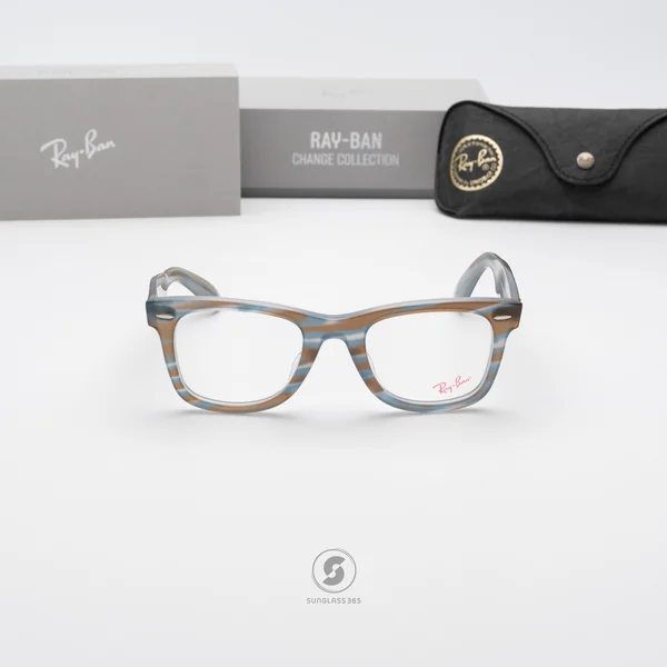 แว่นสายตา Ray-Ban Wayfarer RX5121F 8382 Photo striped light blue image 8 แว่นสายตา Ray-Ban Wayfarer RX5121F 8382 Photo striped light blue image 8