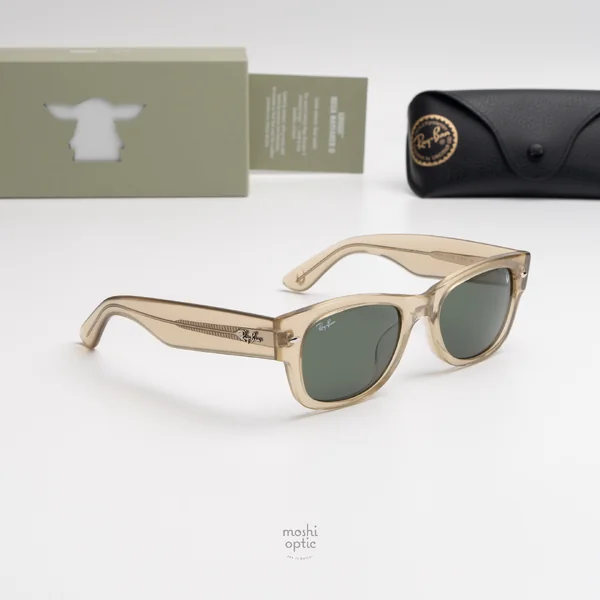 แว่นกันแดด Ray-Ban RB0832SF 146031 Polished Beige Green image 4