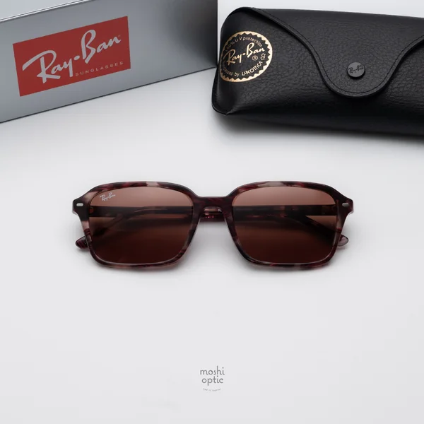 แว่นกันแดด Ray-Ban Raimond RB2231F 1416C5 Transparent Fantasy Violet & Red / Red แว่นกันแดด Ray-Ban Raimond RB2231F 1416C5 Transparent Fantasy Violet & Red / Red
