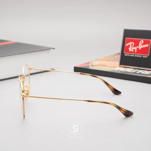 แว่นสายตา Ray-Ban Round Metal RX3447V 2500 Arista Gold image 4 แว่นสายตา Ray-Ban Round Metal RX3447V 2500 Arista Gold image 4