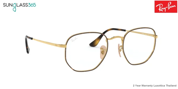 แว่นสายตา Ray-Ban RX6448 2945 Havana on Gold image 4