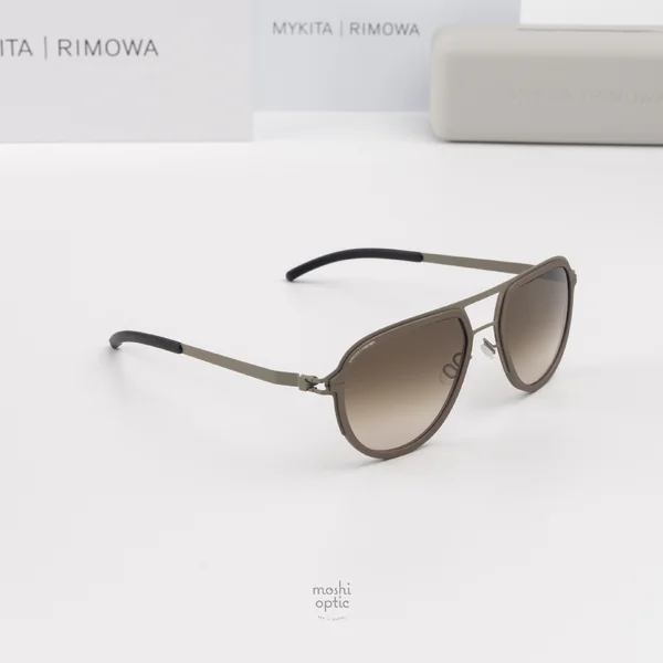 แว่นกันแดด MYKITA RIMOWA SUN MR006 AL5 CLAY GREEN CLAY GREEN RAWBROWN GRADIENT image 4 แว่นกันแดด MYKITA RIMOWA SUN MR006 AL5 CLAY GREEN CLAY GREEN RAWBROWN GRADIENT image 4