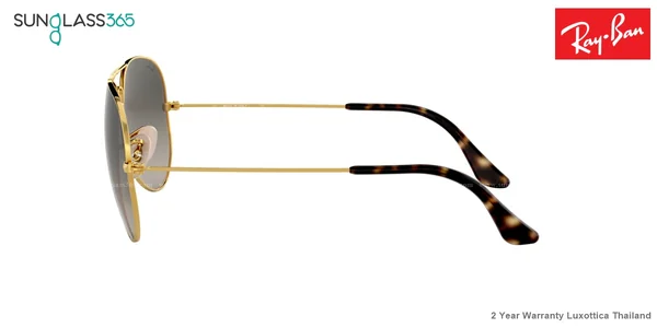 แว่นกันแดด Ray-Ban Aviator large metal RB3025 181/71 Gold Havana / Grey gradient image 7 แว่นกันแดด Ray-Ban Aviator large metal RB3025 181/71 Gold Havana / Grey gradient image 7