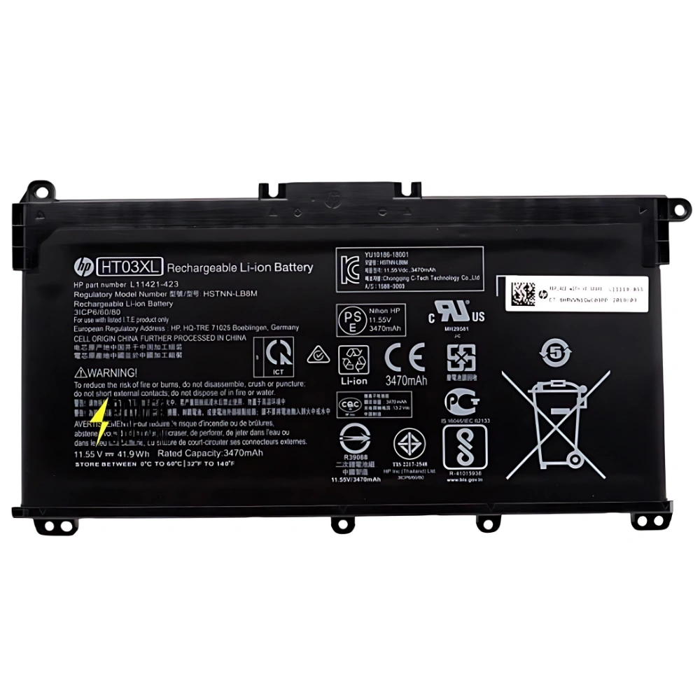 Battery HP HT03XL ลดราคาพิเศษ 41.9Whr Original แบตเตอรี่ HP 15-DA1053TX Battery HP 15s-du1060tx ตรงรุ่น ตรงสเปค