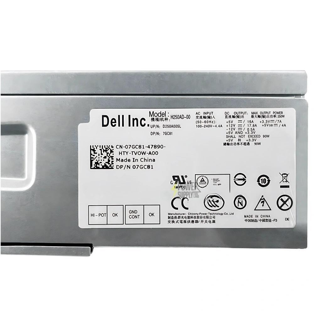 Power Supply Dell Optiplex 390 790 990 DT 6MVJH เพาเวอร์ ซัพพลาย Dell 390 790 990 DT ราคาไม่แพง