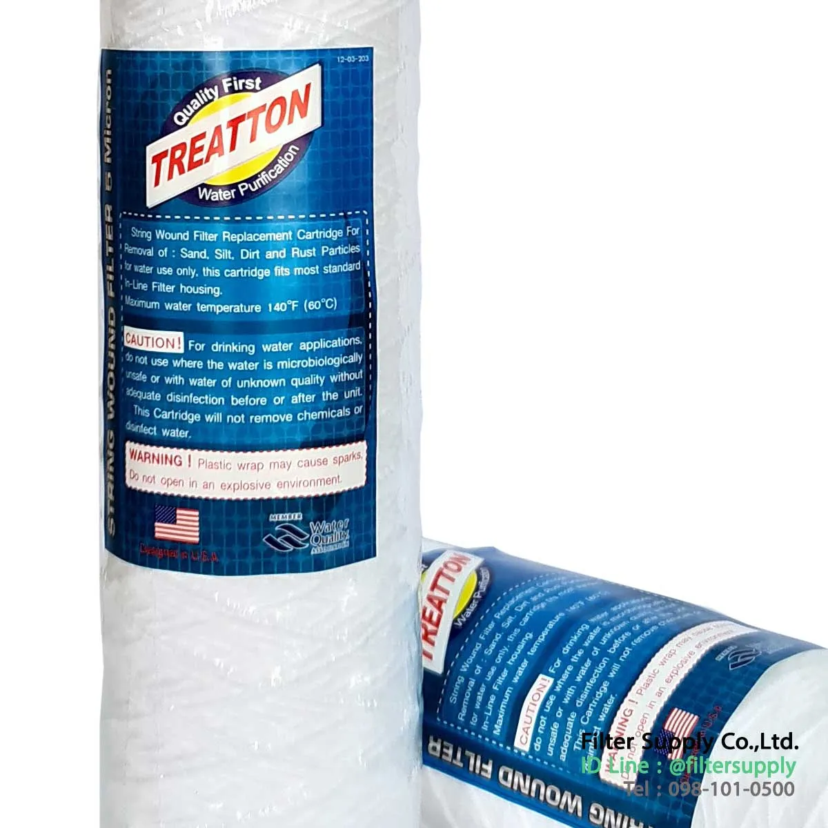 ไส้กรองเชือก(StringWoundFilterCartridge)ขนาด5ไมครอนยาว10นิ้ว