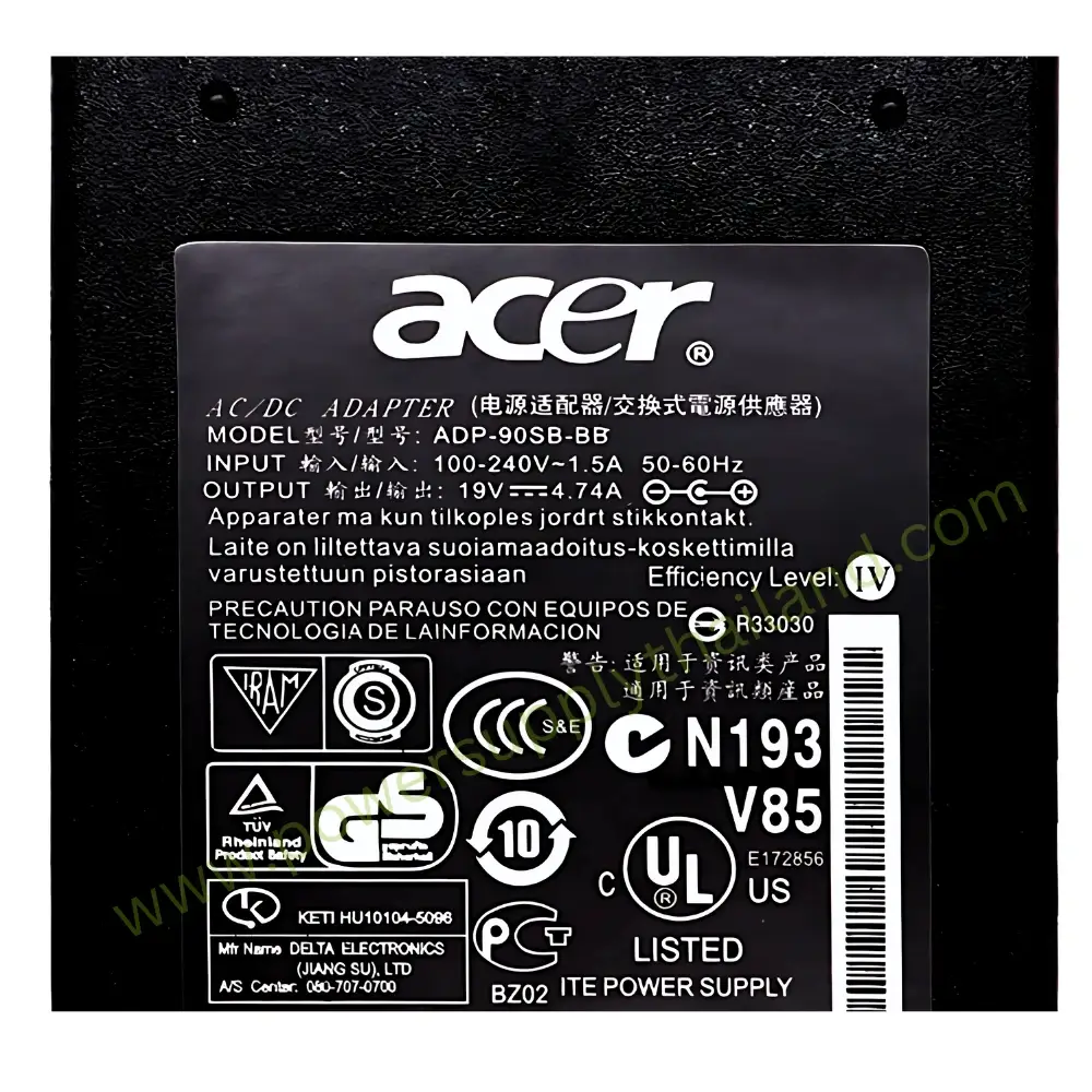 Adapter Acer ADP-90SB-BB 90W Original ราคา พิเศษ สายชาร์จ โน๊ตบุ๊ค Acer 90W ตรงรุ่น ตรงสเปค