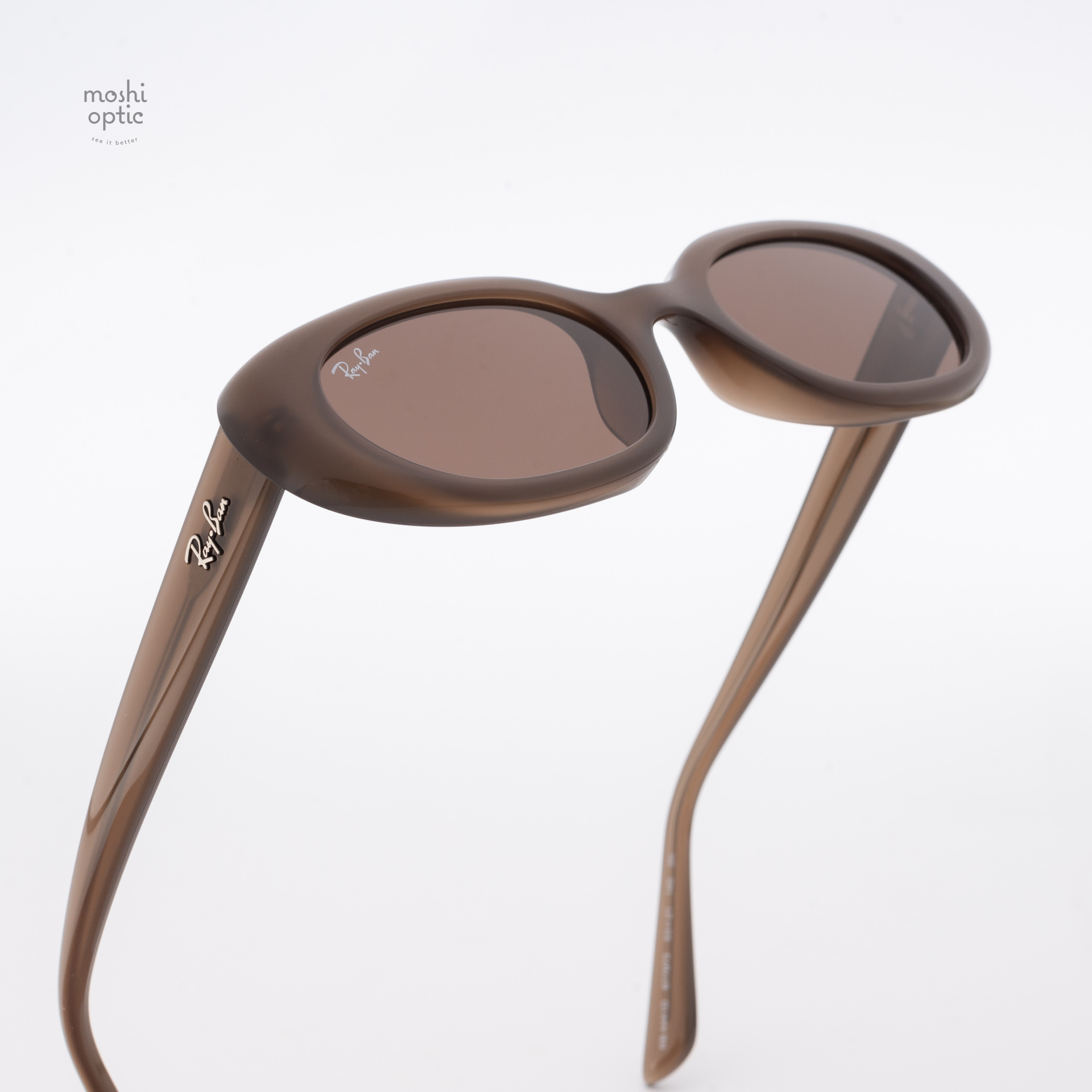 แว่นกันแดด Ray-Ban RB4441D 677973 Opal Brown / Dark Brown