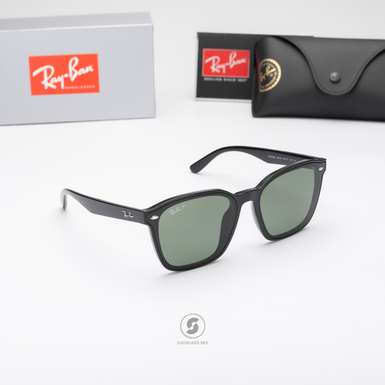 Ray-Ban RB4392D 601/9A Black / Dark Green Polarized