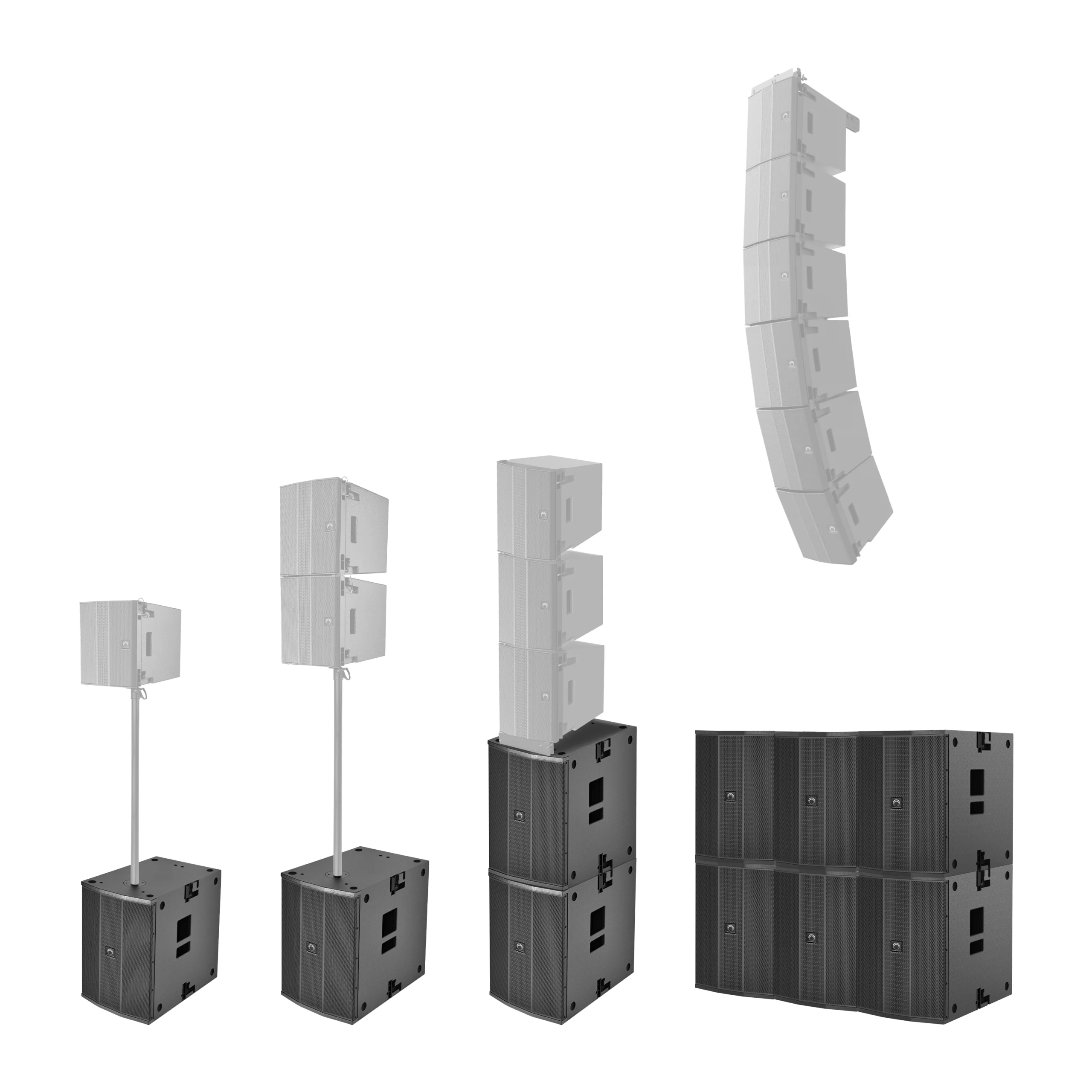 SOUNDVISION FLEXY M 62LA ตู้ลำโพง Active ไลน์อาร์เรย์ วูฟเฟอร์ 6×4.2 นิ้ว Full range 6×2 นิ้ว 2000 วัตต์