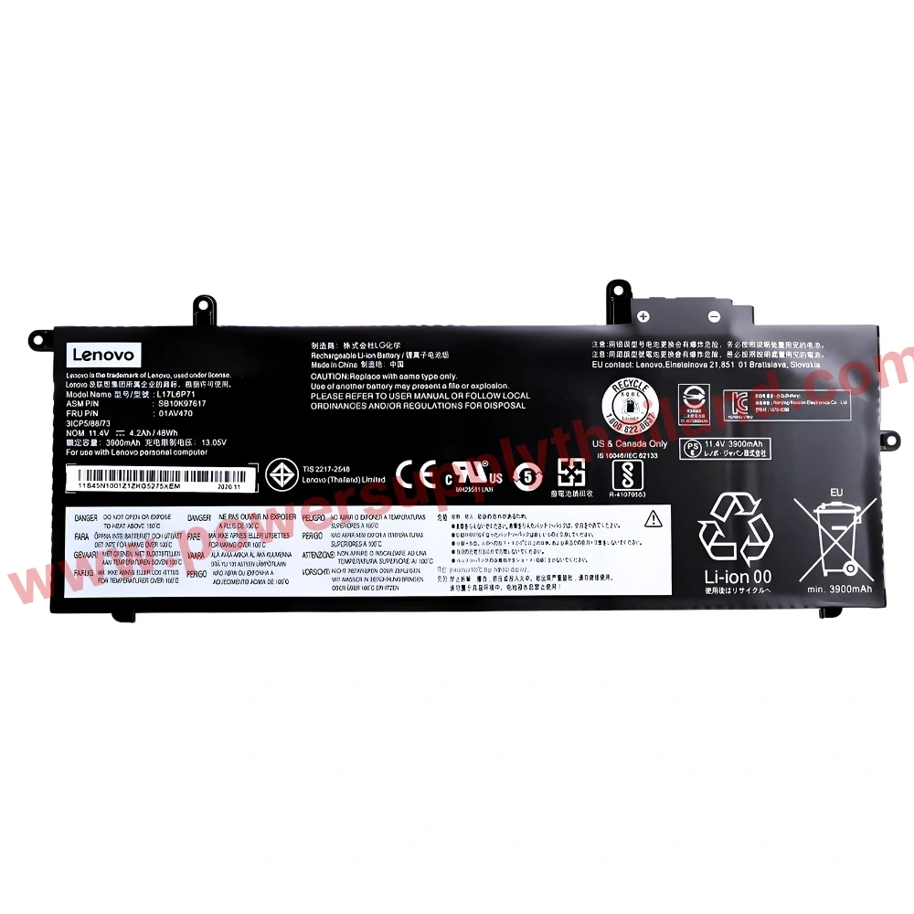 Battery Lenovo ThinkPad X280 Original L17L6P71 L17M6P72 ลด ราคา พิเศษ แบตเตอรี่โน๊ตบุ๊ค Lenovo ThinkPad X280 ตรงรุ่น