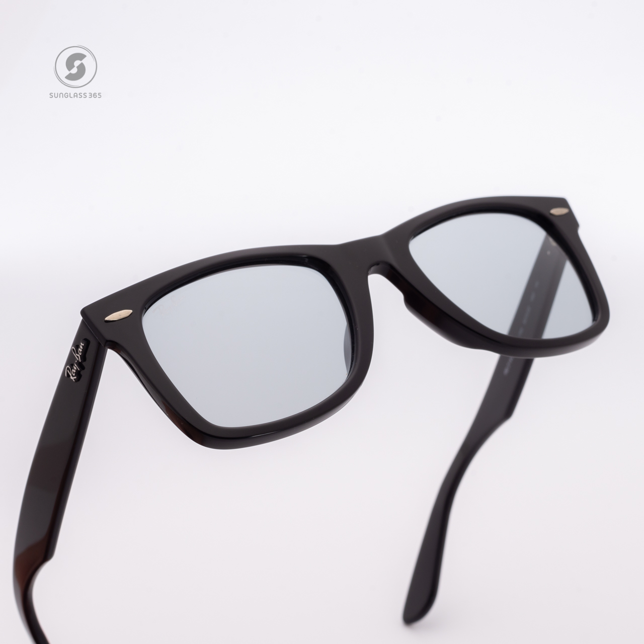 Ray Ban Wayfarer RB2140F 601/R5 Black Light Grey