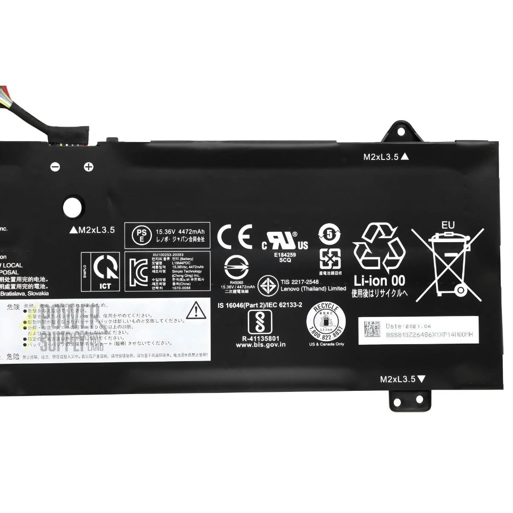 Battery Lenovo Yoga 7-14ACN6 71Wh ความจุสูง เปลี่ยนแบตเตอรี่โน้ตบุ๊ค Lenovo Yoga รับประกันสินค้า