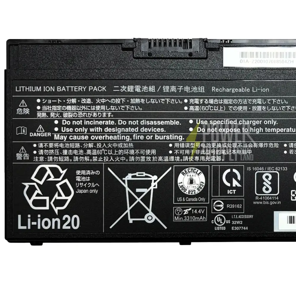Battery notebook fujisu lifebook 5411 ใหม่ แบตเตอรี่ 50wh original คุณภาพดี รับประกันสินค้า
