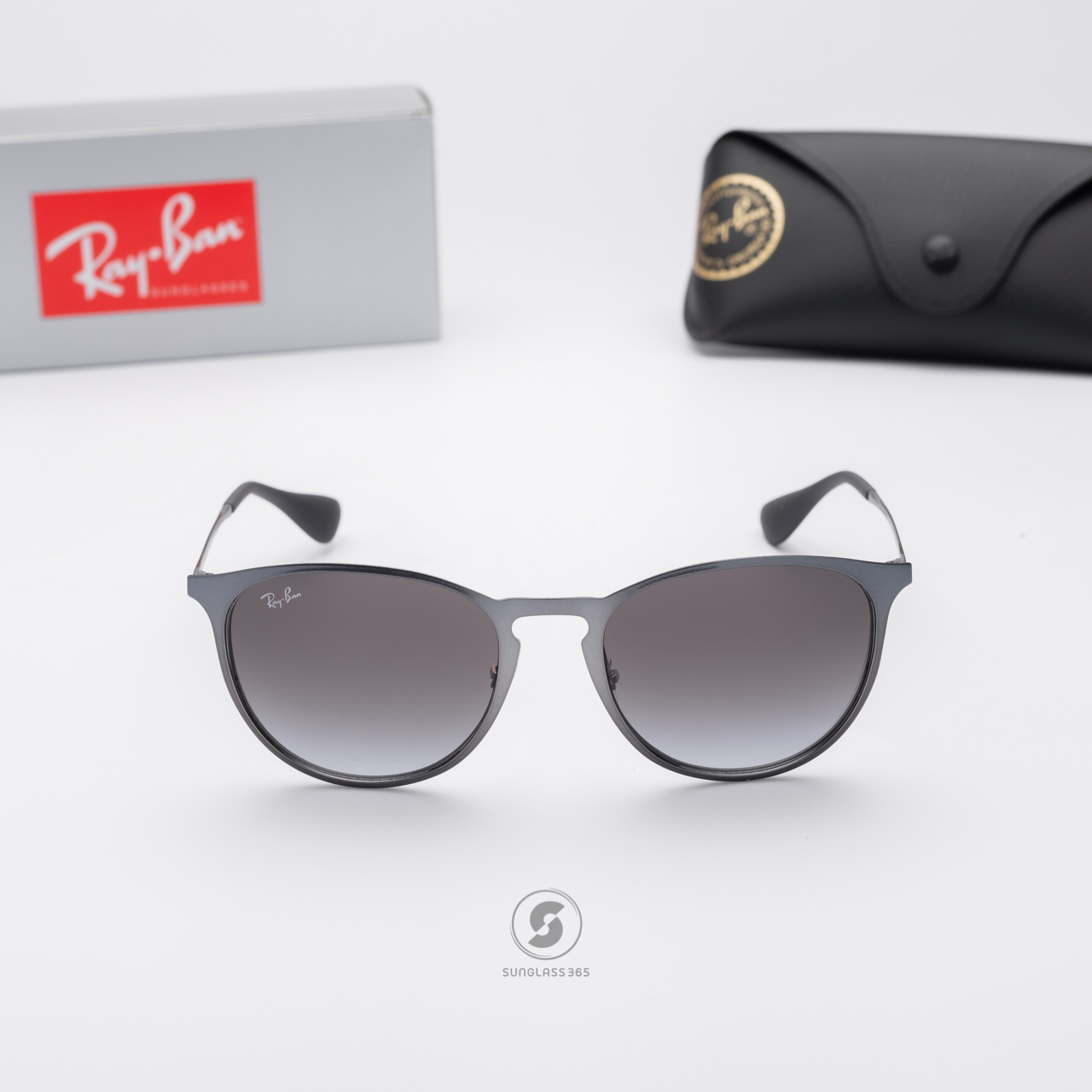 แว่นกันแดด Ray-Ban Erika Metal RB3539 192/8G Shot Grey Metal