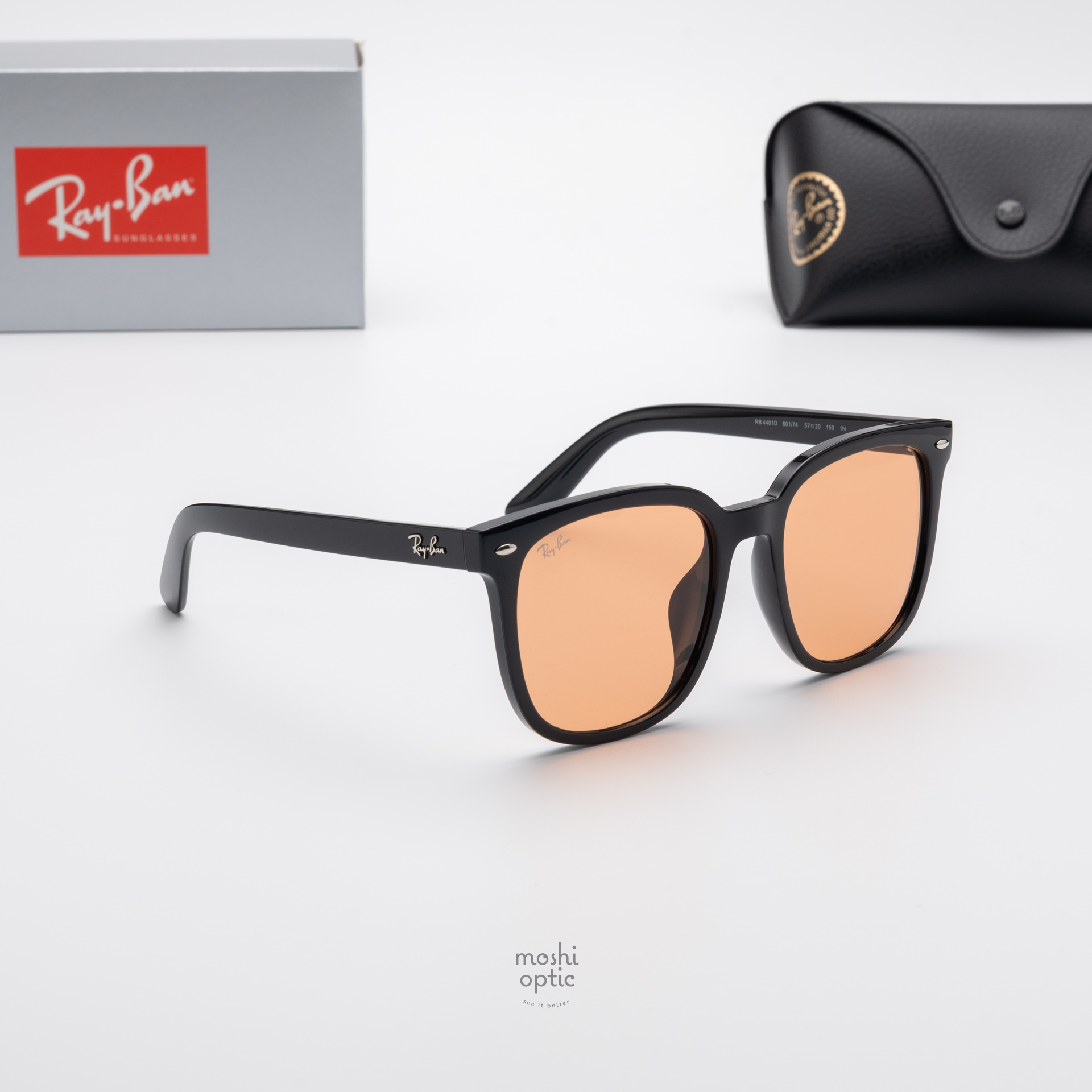 แว่นกันแดด Ray-Ban RB4401D 601/74 Black / Orange