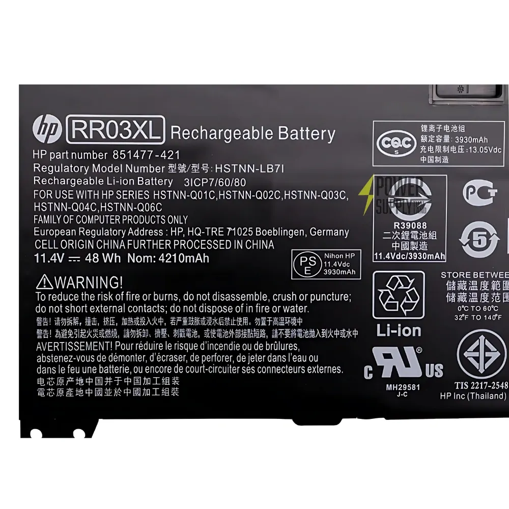 Battery HP Probook 440 G5 Original ราคา พิเศษ แบตเตอรี่ โน๊ตบุ๊ค HP 440 G5 RR03XL 851610-855 ลดราคาพิเศษ